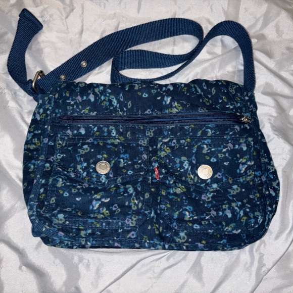 Levi's Handbags - Levi’s Blue Floral Purse